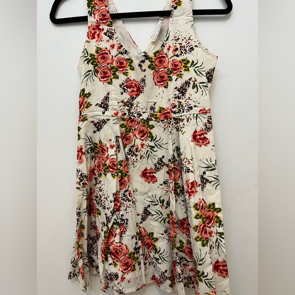 Kimchi Blue Red and White Sleeveless Mini Dress